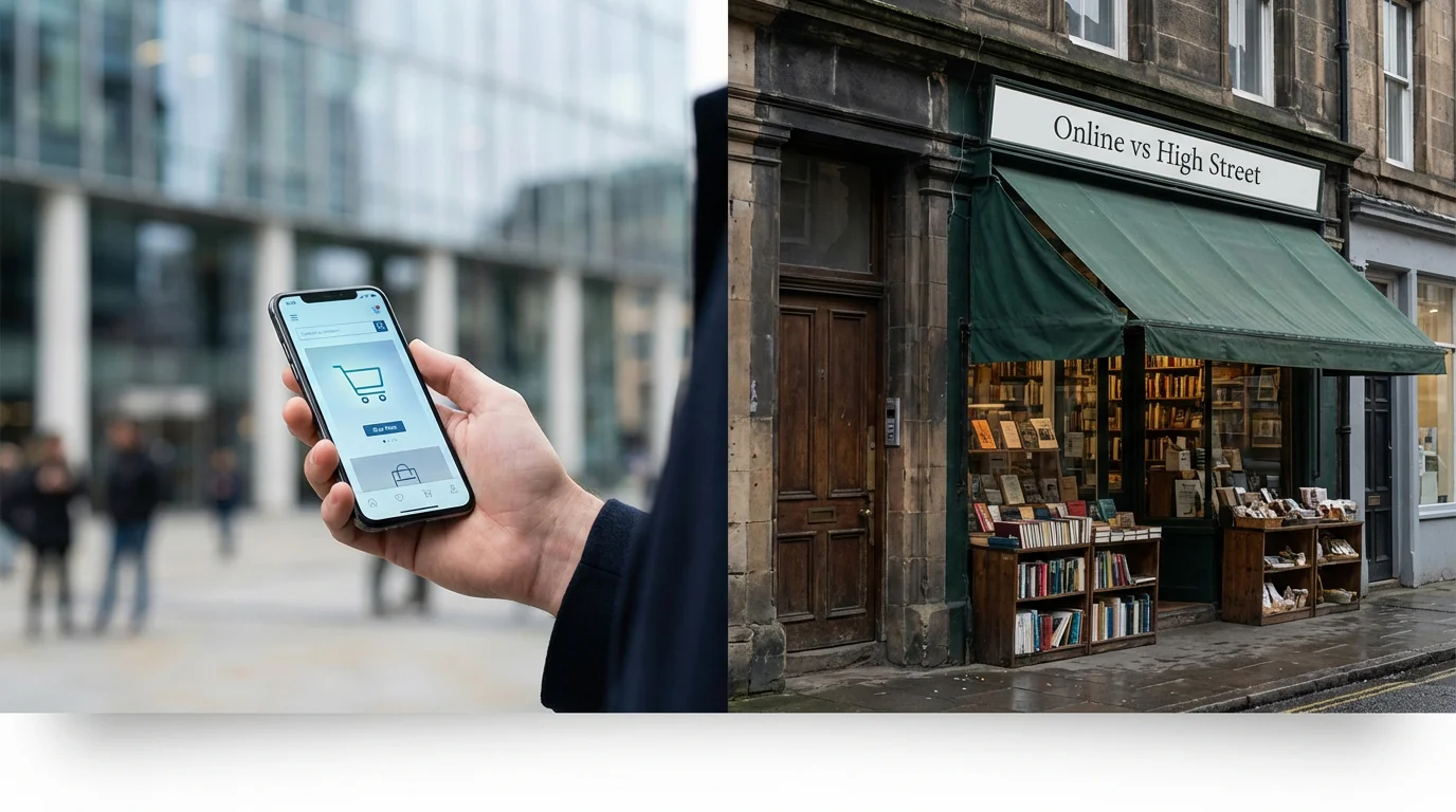 Comparison of online gambling and high-street betting shops in the UK